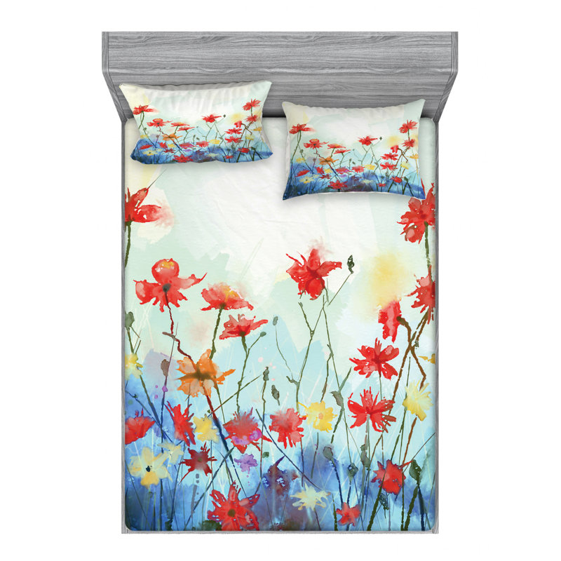 East Urban Home Flower Sheet Set Wayfair